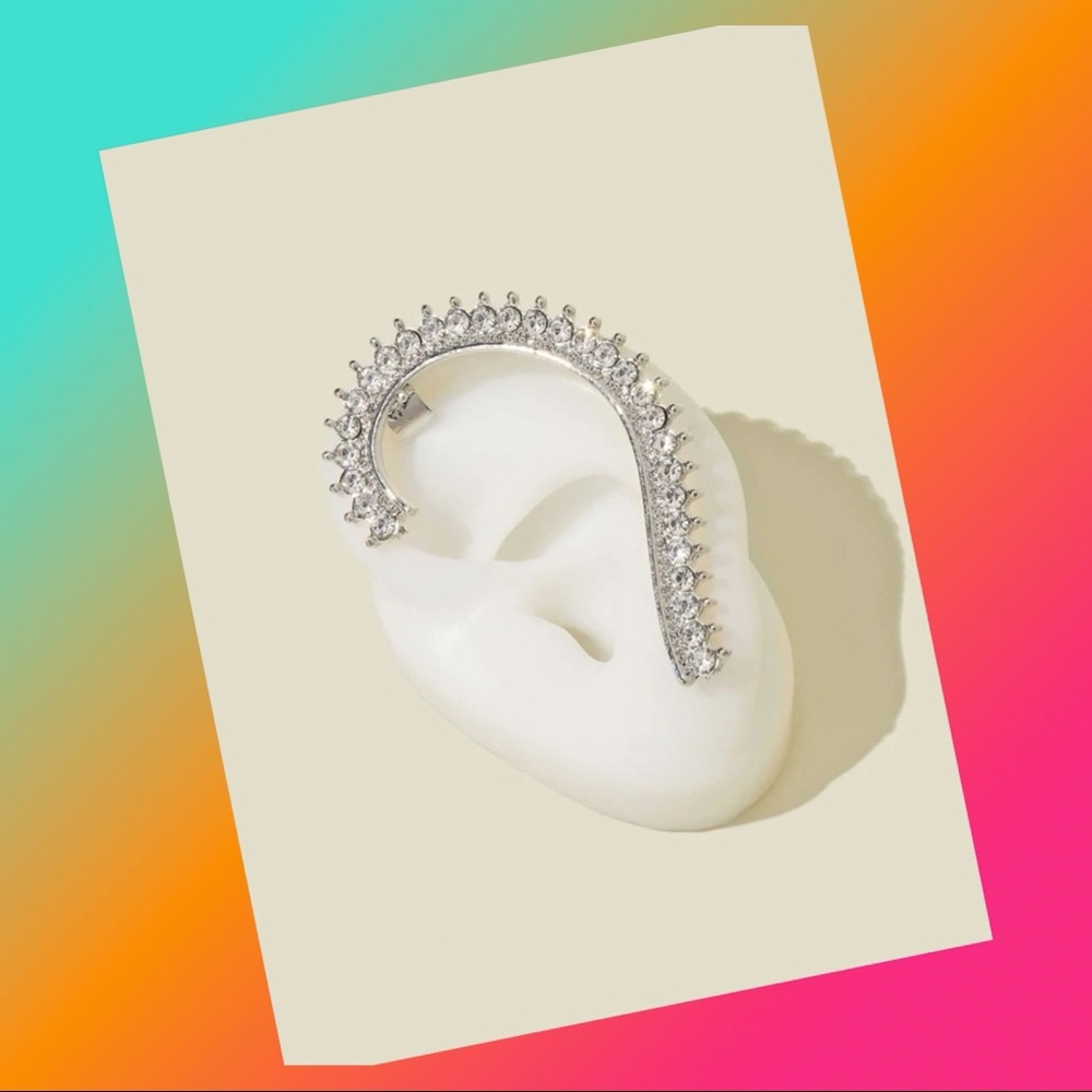 COPY - Diamond Ear Climber/ Cuff